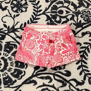J. Crew Pink Floral High Waist Women's Shorts
